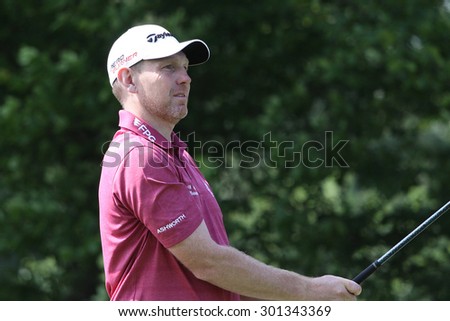 GUYANCOURT, FRANCE, JULY 02, 2015 : Stephen Gallacher (SCO) at  the golf French Open, European Tour, july 02, 2015, Golf National, Guyancourt, France.