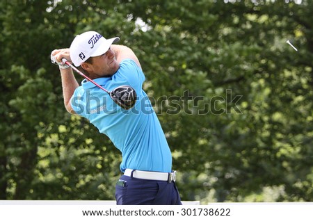 GUYANCOURT, FRANCE, JULY 02, 2015 : Lucas Bjerregaard (DEN) at  the golf French Open , European Tour, july 02, 2015, Golf National, Guyancourt, France.