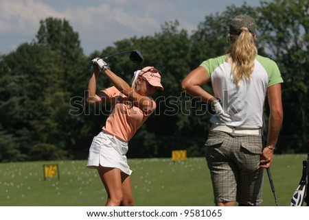 Ladies Golf Evian Masters 2007, Natalie Gulbis and suzann Pettersen
