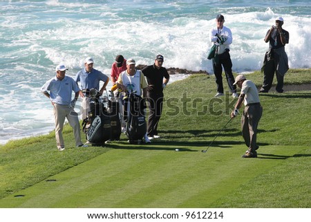 AT and T national Pro-am 2006, Pebble beach Golf links, Monterey, california, hole 8
