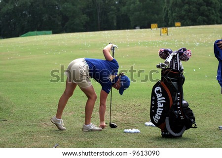 Morgan Pressel (USA) at Ladies Golf Evian Masters 2007