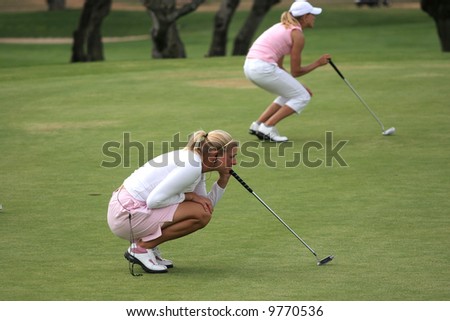 putting, Ladies Golf European Tour, Castellon, Spain, 2006