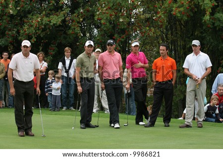 Benoit Teilleria,  havret, jacquelin, lucquin, cevaer , colsaerts, Green Velvet golf pro-am, 2006, a Fabrice Tarnaud (swing-partners) organisation
