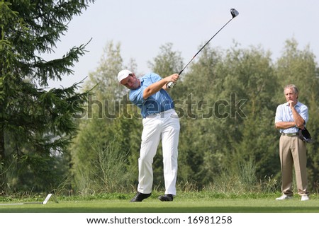 BUSSY-GUERMANTES - FRANCE - AUGUST 30 : Zanini (ITA), Golf professional Alps Tour, Preven\'s trophy, Bussy Saint Georges, August 30, 2008
