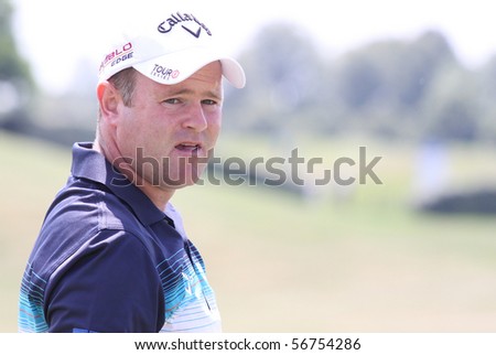 GOLF NATIONAL, FRANCE - JULY 02 : Alastait Forsyth (SCO) at The French Open, European Golf Tour,  Paris, july 02, 2010, at the Golf National, Guyancourt, France.