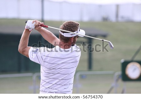 GOLF NATIONAL, FRANCE - JULY 02 : Raphael Jacquelin (FRA) at The French Open, European Golf Tour,  Paris, july 02, 2010, at the Golf National, Guyancourt, France.