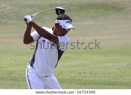 GOLF NATIONAL, FRANCE - JULY 02 : Tongchai Jaidee (THA) at The French Open, European Golf Tour,  Paris, july 02, 2010, at the Golf National, Guyancourt, France.