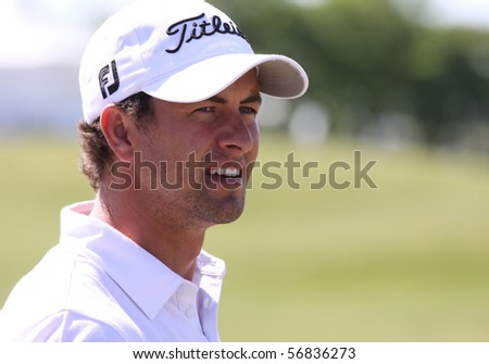 GUYANCOURT, FRANCE - JULY 3 : adam Scott (AUS) at The French Open, European Golf Tour, Paris, july 03, 2010, at the Golf National, Guyancourt, France.