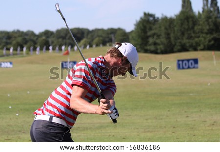 GUYANCOURT, FRANCE - JULY 3 : Chris Wood (ENG) at The French Open, European Golf Tour, Paris, july 03, 2010, at the Golf National, Guyancourt, France.