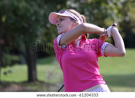 PARIS INTERNATIONAL GOLF CLUB, FRANCE - SEPTEMBER 11 :  Stefanie Michl (AUT) at Ladies European Golf Tour, The French Open, september 11, 2010, at  Paris international golf club, France.