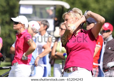 PARIS INTERNATIONAL GOLF CLUB, FRANCE - SEPTEMBER 11 :  Trish Johnson (ENG) at Ladies European Golf Tour, The French Open, September 11, 2010, at  Paris international golf club, France.