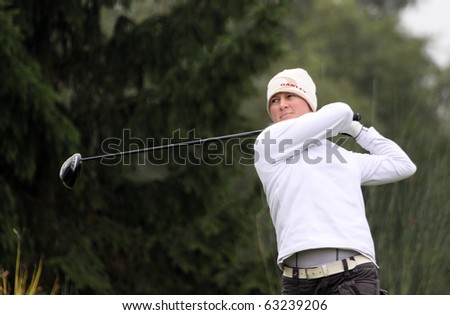 BUSSY SAINT-GEORGES GOLF COURSE, FRANCE - OCTOBER 15 :  Rebecca Green  (AUS) at Trophee Prevens, Ladies European Tour, october 15, 2010, at  Bussy Saint-Georges golf club, France.