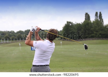GOLF NATIONAL COURSE, FRANCE - JULY 01 :  Robert Rock  (ENG) at The French Open, European Tour, July 01, 2011, at  The Golf National, Albatros course, France.