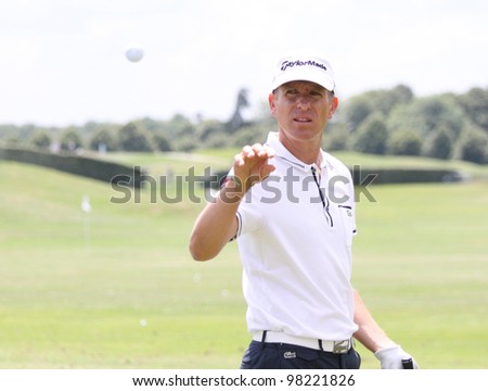 GOLF NATIONAL COURSE, FRANCE - JULY 01 :  Christian Cevaer  (FRA) at The French Open, European Tour, July 01, 2011, at  The Golf National, Albatros course, France.