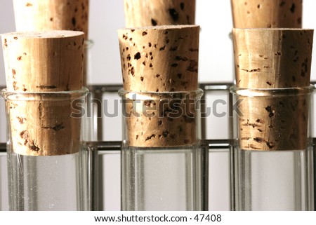 rows of test tubes
