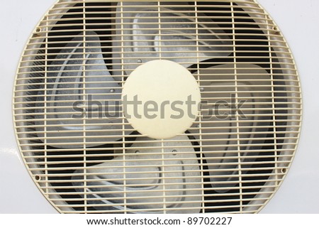 air conditioner fan on white background