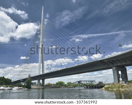New bridge in Belgrade, Serbia