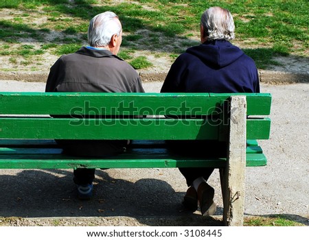 Elder man in park