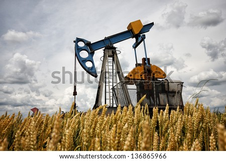 Oil pump, Oil industry equipment, industrial machine for petroleum