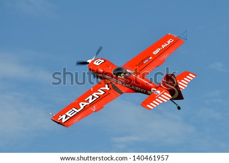 SZYMANOW, POLAND - AUGUST 25: Aerobatic group formation \