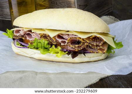 Ham Salad Deli Sandwich
