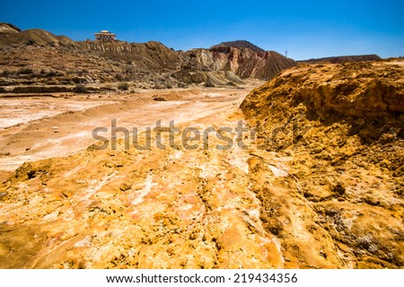 old mine in Mazarron, Murcia, Spain