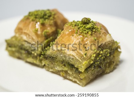 Traditional turkish sweets  - baklava