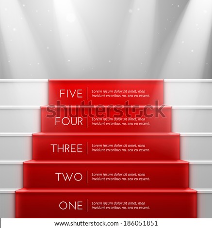 Five steps success eps 10 Five steps success eps 10
