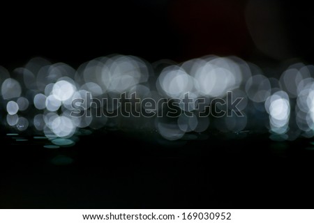 blue white christmas illumination off focus background