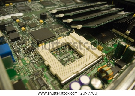 a mother board and memory