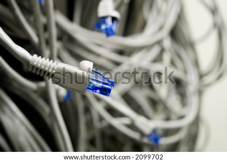 unplugged network cables