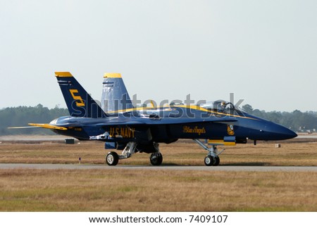 Blue Angel Solo Taxiing by