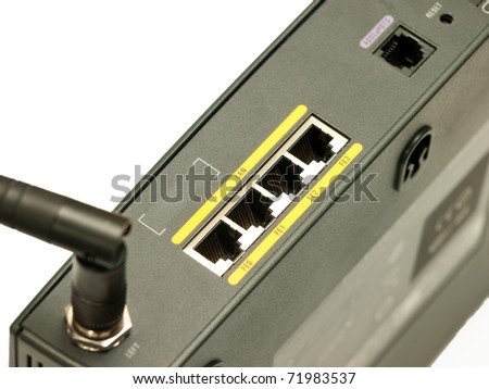 Ethernet ports on a high-performance office router