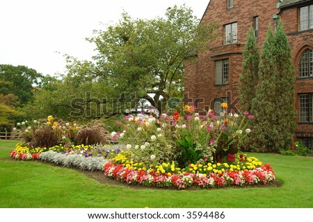 A Picture Of A Beautiful Flower Garden Stock Photo 3594486 : Shutterstock