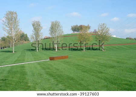 A picture of a Gold Medal Park in Minneapolis Minnesota