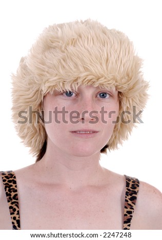 stock photo Pale Girl in Winter Hat Save to a lightbox Please Login