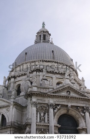 Santa Maria della Salute church in Venice in Italy