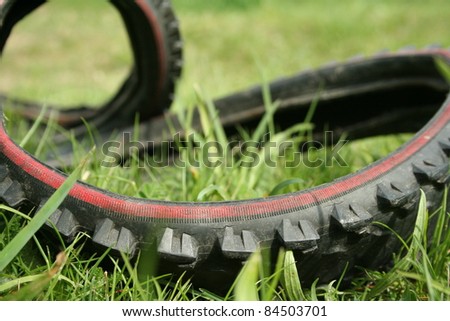 blown out bicycle tire