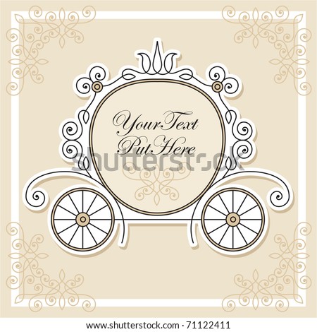 stock vector wedding invitation design