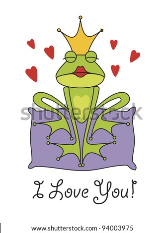 Valentines Day Frog