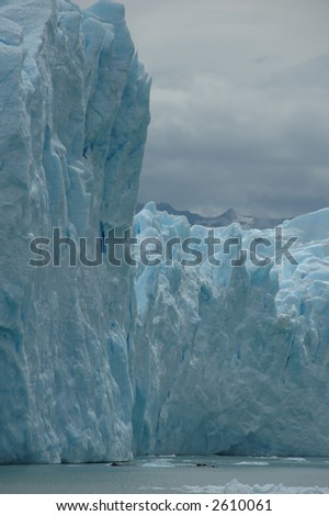 melting ice. Image of a melting glacier.