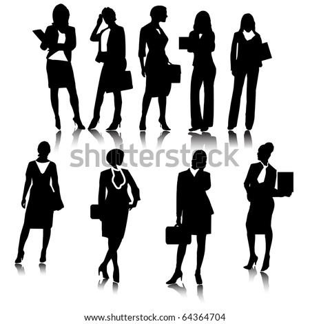 Working Woman Silhouette