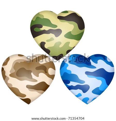 heart camouflage