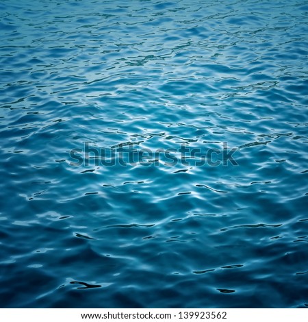 Abstract Blue Water Sea For Background
