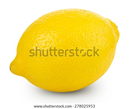 Lemons isolated on white background Clipping Path