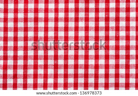 a red fabric check, background