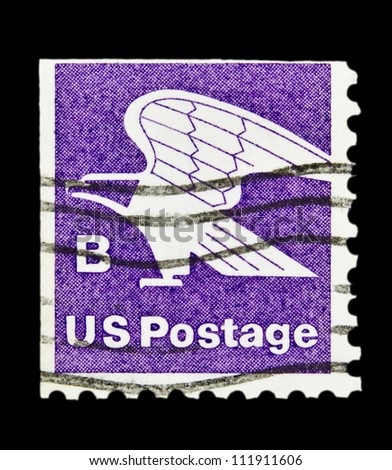 UNITED STATES - CIRCA 1978: stamp printed in United states (USA), shows American Eagle, without inscription, from the series \