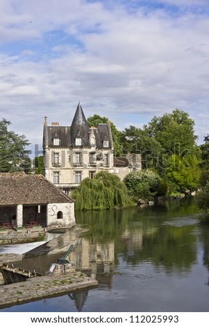 Amazing house on the banks of Seine river in Moret-sur-Loing. Moret-sur-Loing is a commune in Seine-et-Marne department in the Ile-de-France region in France.