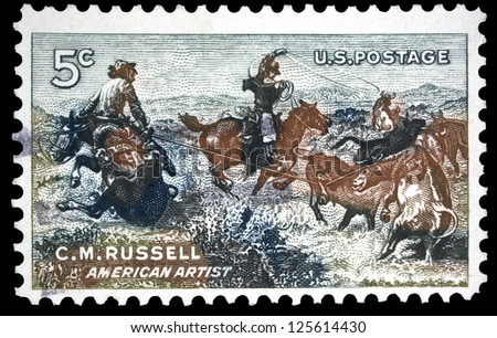 UNITED STATES OF AMERICA - CIRCA 1964: A stamp printed in USA, shows \