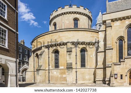 Temple Church was originally the precinct of the Knights Templar whose Temple Church was named in honor of Solomon's Temple in Jerusalem. London, England